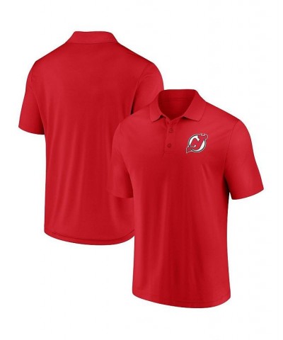 Men's Branded Red New Jersey Devils Winning Streak Polo Shirt $30.08 Polo Shirts