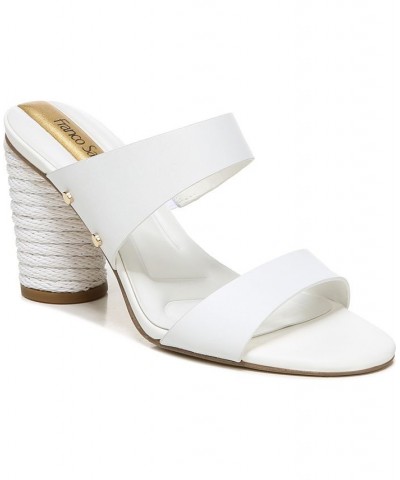 Olas Slide Dress Sandals White $53.90 Shoes