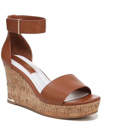 Clemens Cork Wedge Sandals Brown $47.50 Shoes