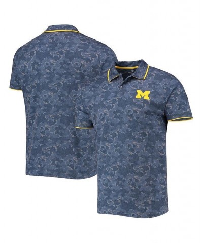 Men's Navy Michigan Wolverines Speedman Polo Shirt $28.04 Polo Shirts